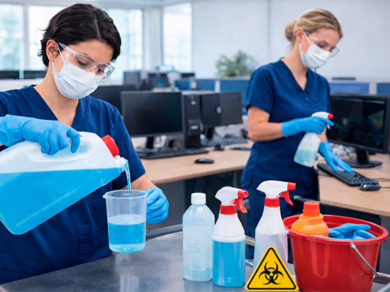 Manipulación de Productos Químicos, Limpieza y Desinfección (TP2)